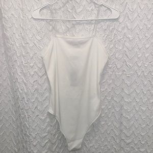 White Wild Fable Cami Bodysuit